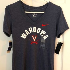 Womens University of Virginia Nike V-neck T-Shirt